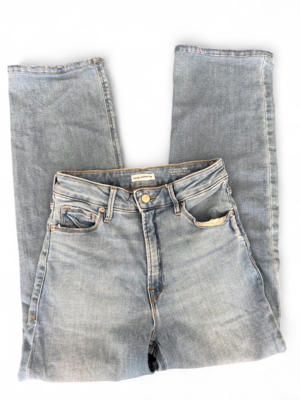Good American Light Wash High-Rise Jeans
